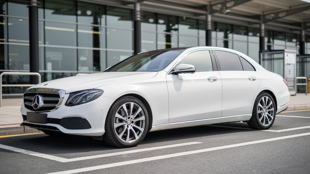 Mercedes Clase E Blanco - Sedán Premium sin distintivos